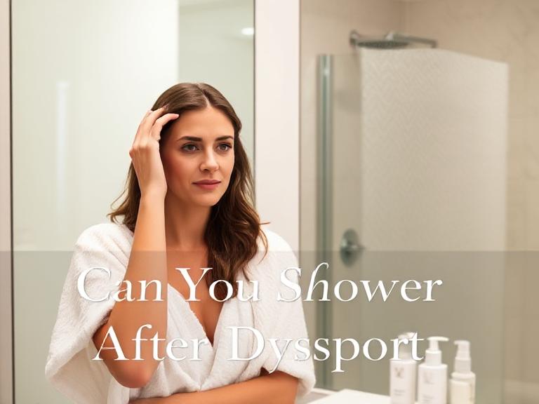 can you shower after dysport​