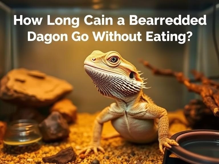 how long can a bearded dragon go without eating​