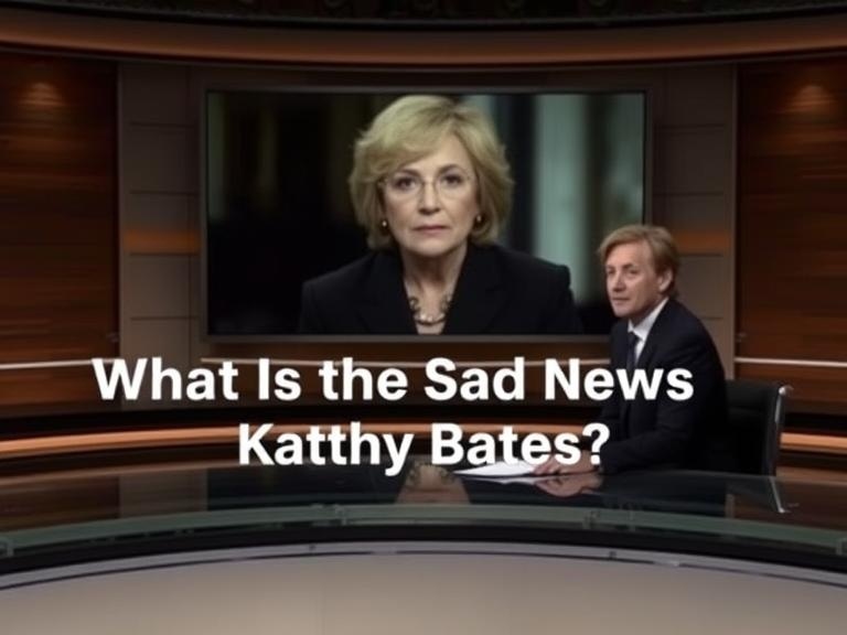 what is the sad news about kathy bates​