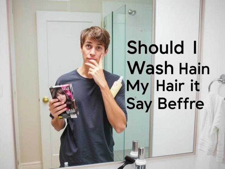 Should I Wash My Hair Before Dying It