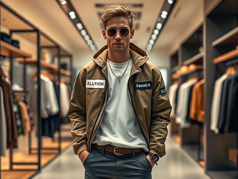 Clothing With and Without Logo