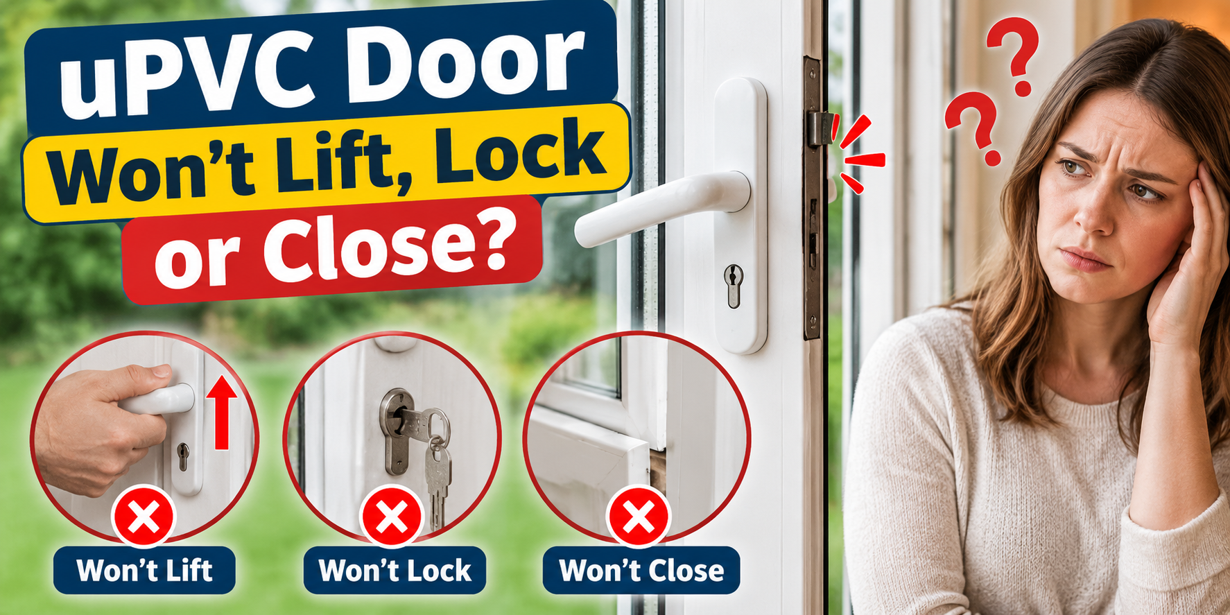 uPVC Door Won’t Lift