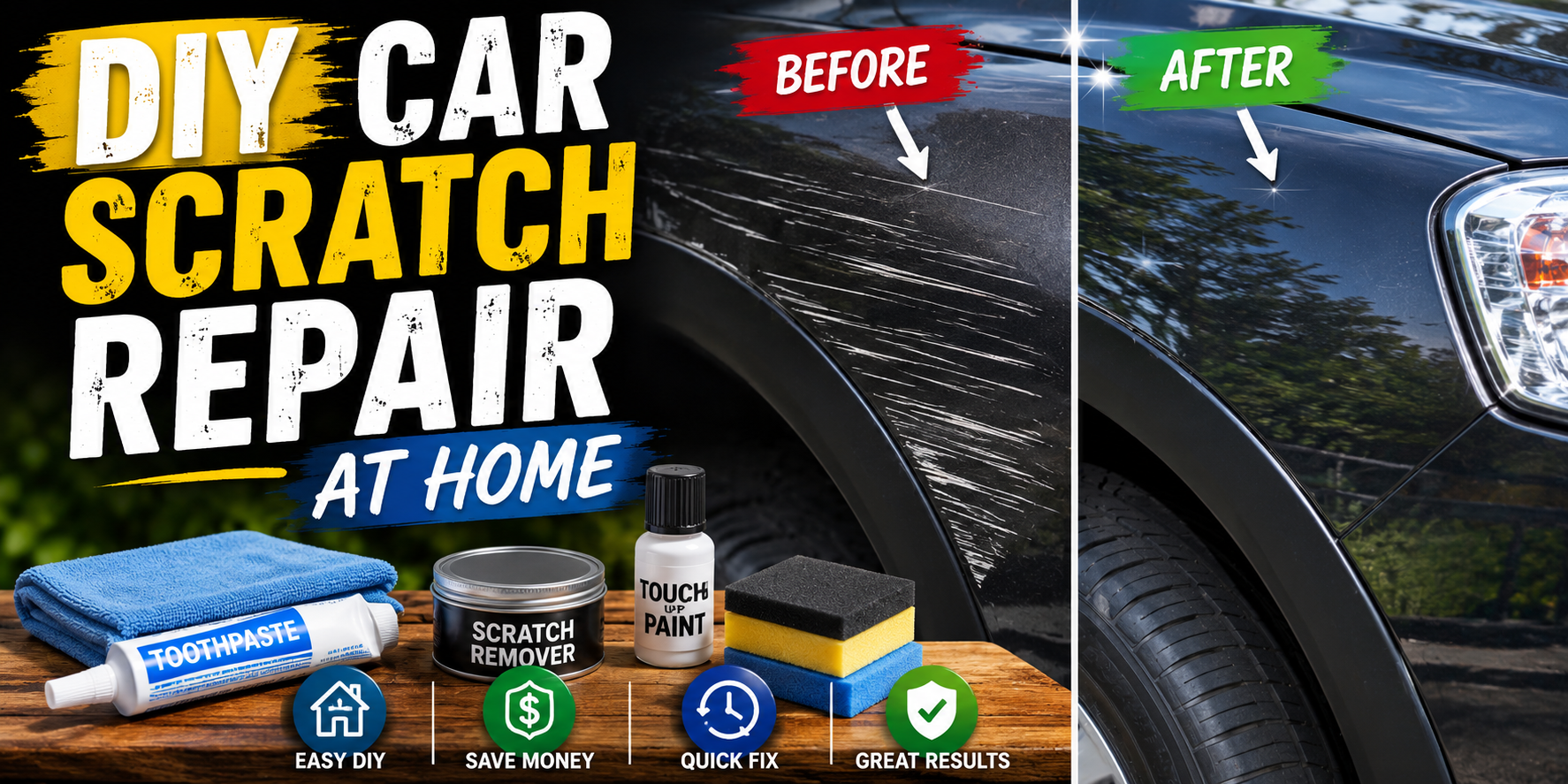 DIY Car Scratch Repair at Home