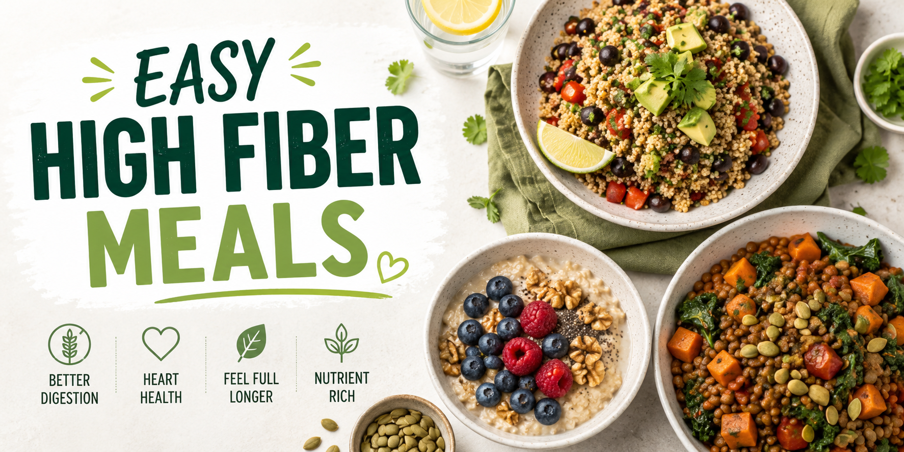 Easy High Fiber Meals