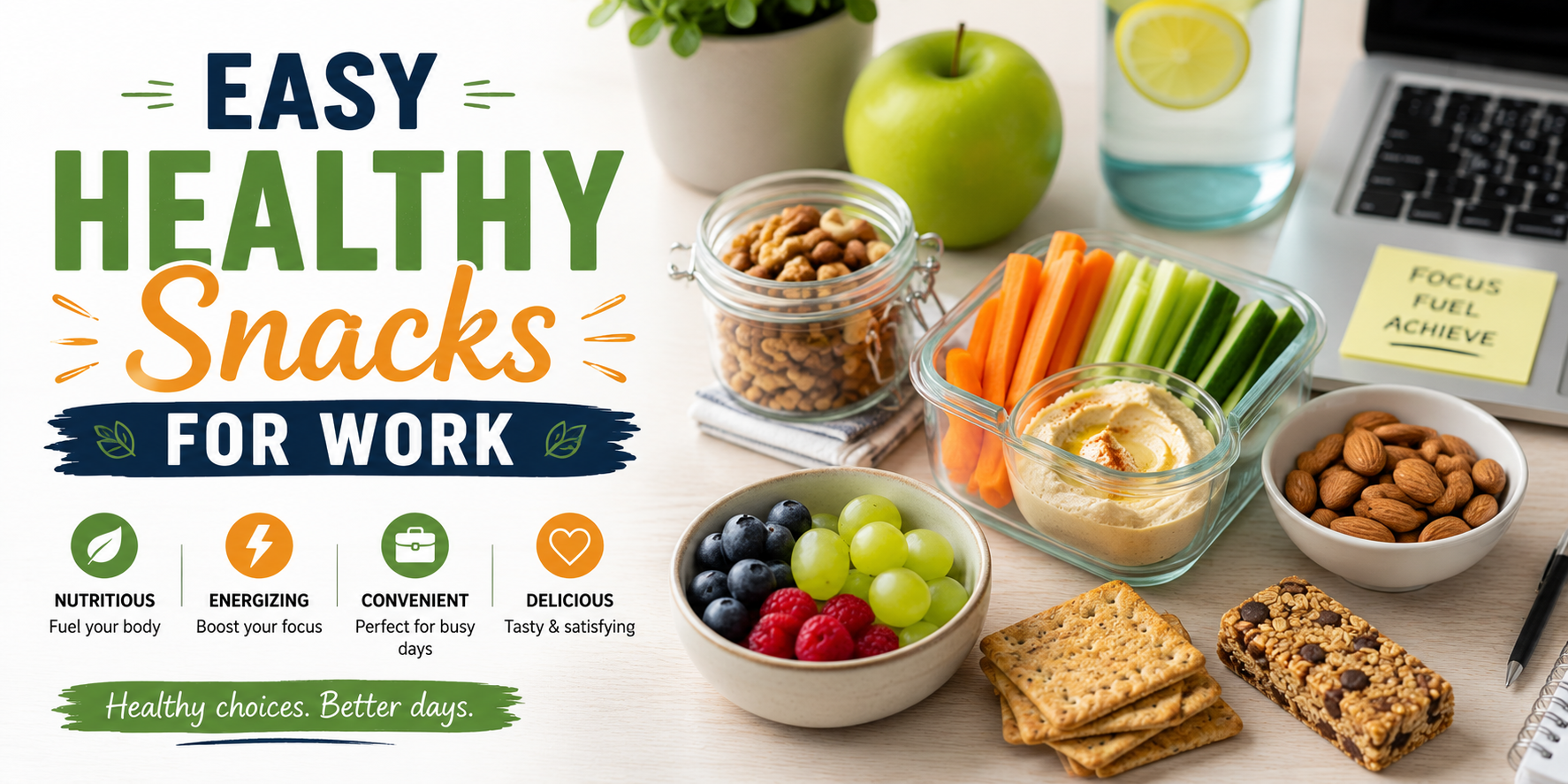 Easy Healthy Snacks for Work