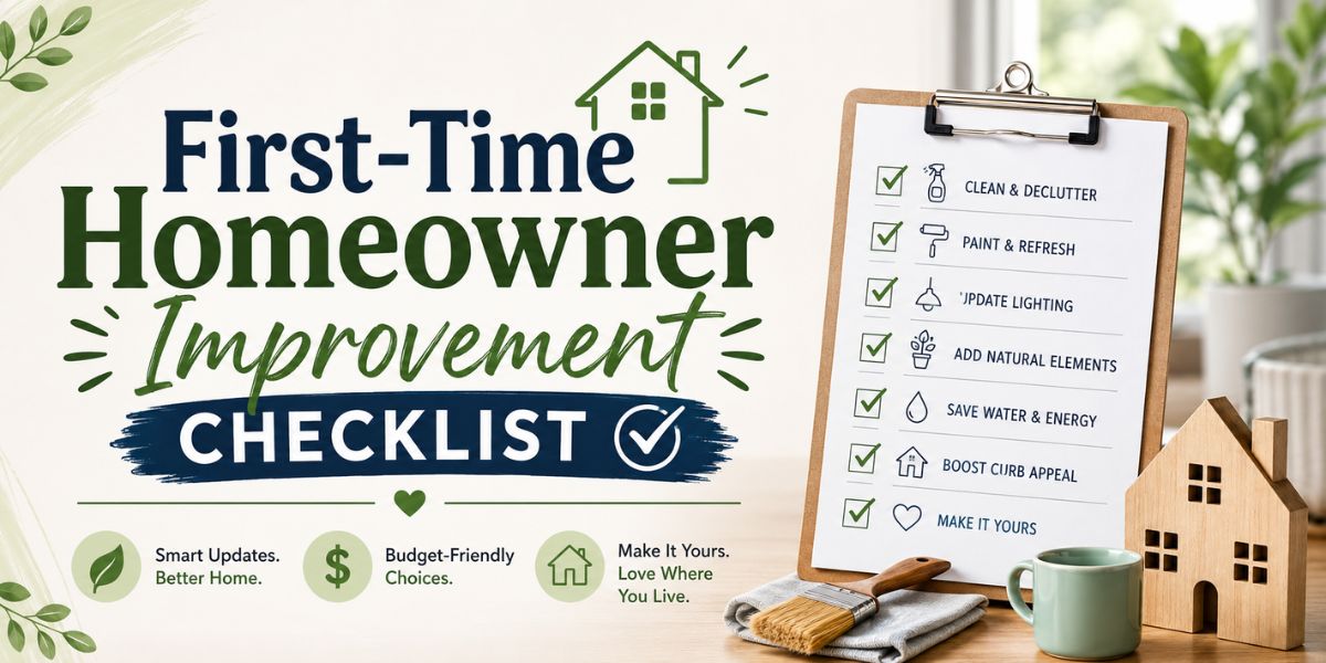 first time homeowner improvement checklist