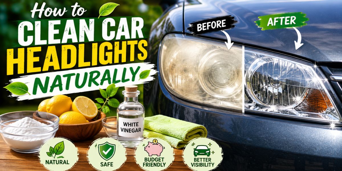 How to Clean Car Headlights Naturally
