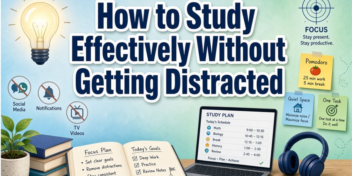 how to study effectively without getting distracted